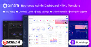 Xintra - Bootstrap Admin HTML Template Dashboard by SPRUKO