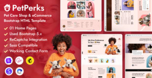 PetPerks - Pet Shop eCommerce Bootstrap HTML Template by IndianCoder