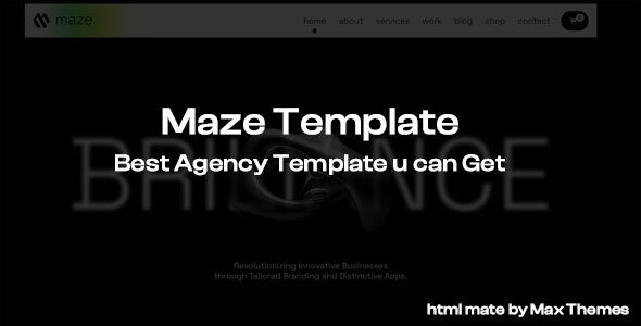 Maze - Agency Portfolio HTML Template by max-themes