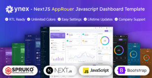 Ynex - NextJs AppRouter Javascript Admin Template by SPRUKO