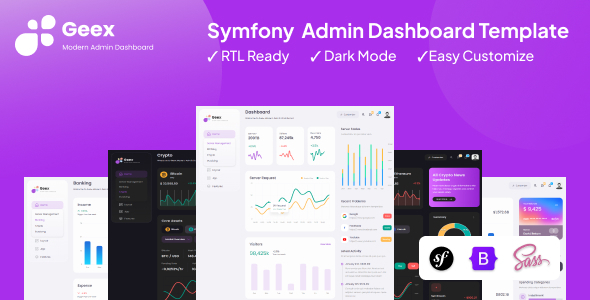 Geex - Symfony Responsive Admin & Dashboard Template by ThemeWant