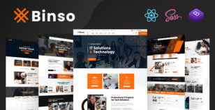 Binso - Digital Agency React Template by KodeSolution