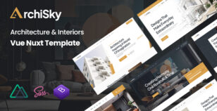 Archisky - Architecture & Interiors Vue Nuxt Template by KodeSolution