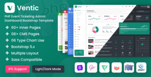 Ventic - PHP Event Ticketing Admin Dashboard Bootstrap Template by DexignZone