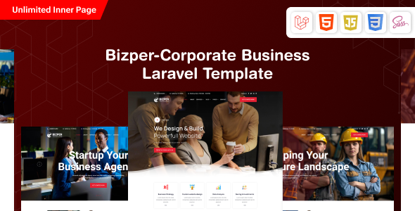 Bizper – Laravel 11 Consulting Business Template by PixcelsThemes