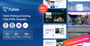 Fishing & Hunting Club HTML Template by VikingLab