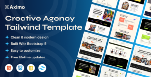 Aximo - Creative Agency  Tailwind Template by mthemeus