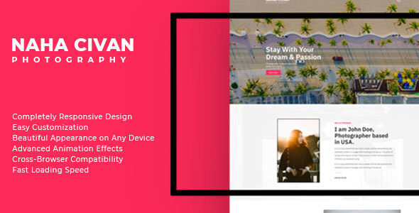 Naha Civan - Photography Portfolio Bootstrap 5 Template by Alissio