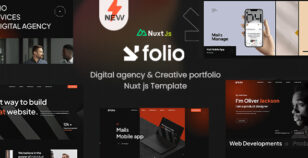 Webfolio - Creative Portfolio & Digital Agency Nuxt-js Template by UiCamp