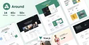 Around - Vue Multipurpose Landing Template by Stackbros