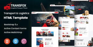 Transfox - Transport & Logistics HTML Template by KodeSolution