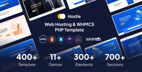 Hostie - Web Hosting & WHMCS PHP Template by ThemeWant