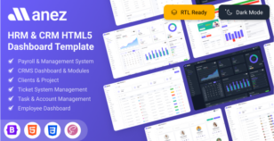 Manez - HRM & CRM HTML5 Bootstrap Dashboard Template by BDevs