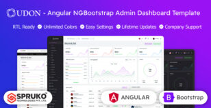 Udon - Angular Admin Dashboard Template by SPRUKO