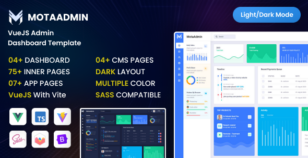 MotaAdmin - VueJS Admin Dashboard Template by dexignlabs