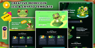 Meme coin - Memecoin ICO and Crypto Booststrap Landingpage Template by SemoThemes