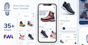 StepHub - Shoes Store & eCommerce React Mobile App | PWA with Laravel Backend by George_Fx