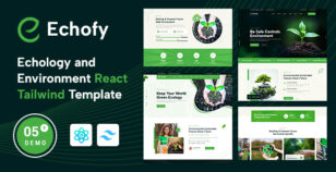 Echofy – Environment, Ecology & Solar Energy Animals React NextJS Template by Dreamit-Solution