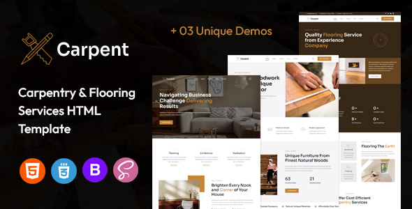 Carpent | Carpentry, Woodworks & Flooring Services HTML Template by capricorn-studio