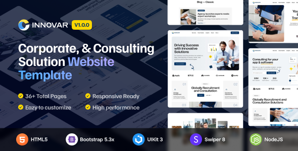 Innovar - A Corporate & Consulting Solution Site Template by unistudioco