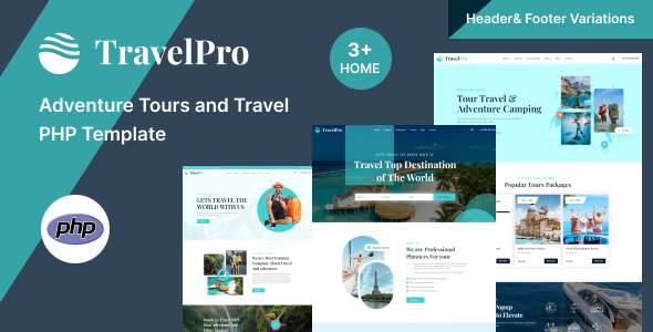 TravelPro - Adventure Tour and Travel Agency PHP Template by PixcelsThemes