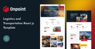 Onpoint - Logistics and Transportation React Js Template by themehealer