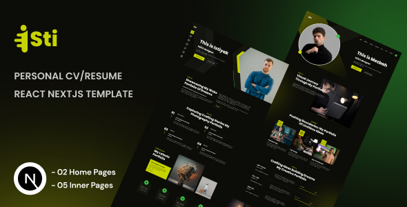 Isti - Creative Portfolio React NextJS Template by CodeeFly