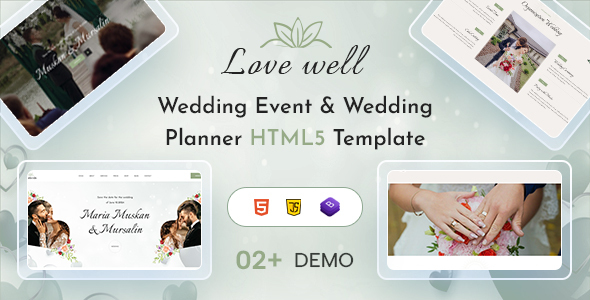 Lavewell – Wedding Planner and Photography HTML5 Template by Dreamit-Solution