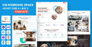 Deskmates - ASP.NET Core & MVC - Office Rental And Coworking Template by Evonicmedia