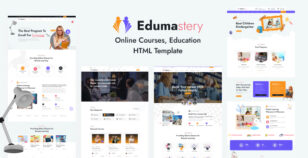 Edumastery - Education & Online Courses HTML Template by valorwide