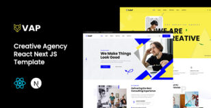 Vap - Creative Agency React & Nextjs Template by nsstheme