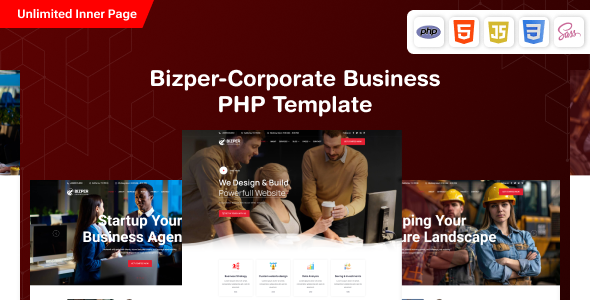 Bizper – PHP Consulting Business Template by PixcelsThemes