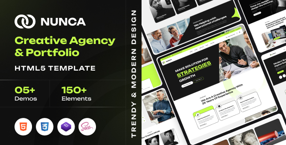 Nunca - Creative Agency & Portfolio HTML5 Template by RRdevs