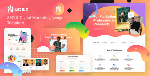 Nucaz - SEO & Digital Marketing Nextjs Template by UiCamp