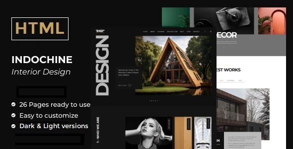 Indochine - Architecture and Interiors HTML Template by lohatheme