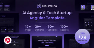 Neurolinx - AI Deep Search Technology Startup & Agency Angular Template by DiverseKit