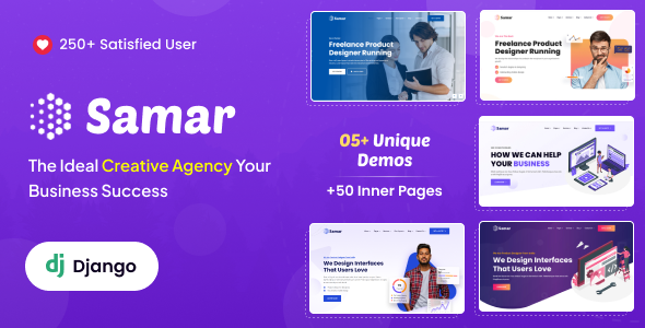 Samar | Creative Agency Bootstrap Django Template by DexignZone