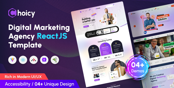 Choicy - Digital Marketing Agency React Template by themexriver