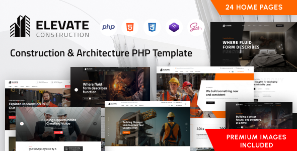 Elevate - Construction & Renovation PHP Template by ThemeWant