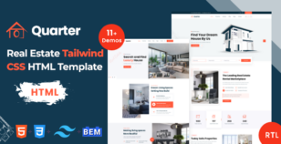 Quarter - Real Estate Tailwind CSS HTML Template by pixells