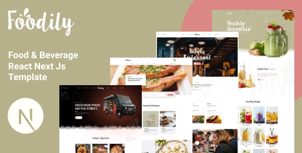 Foodily - Food and Beverage Shop React Next Js Template by Thememx