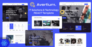 Avertium – IT Solutions & Technology REACT Template by thewebmax