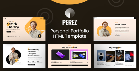 Perez - Personal Portfolio Template by HiveArt