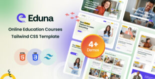 Eduna - Online Courses Tailwind CSS Template by BizanTheme