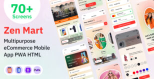 Multipurpose eCommerce Store Mobile App PWA HTML Template - Zen Mart by The_Krishna