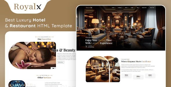 The Royalx - Luxury Hotel & Restaurant HTML Template by ashishmaraviya