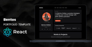 Bentos - Personal Portfolio React Template by theme_ocean