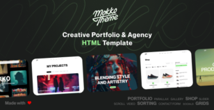 Mokko - Creative Portfolio & Agency  HTML Template by ThemeWant