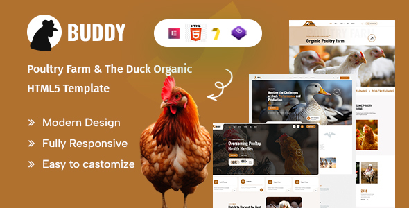 Buddy – Poultry Farm & The Duck Organic HTML5 Template by Dream-Master