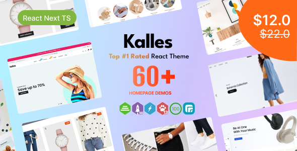 Kalles - React Next TS eCommerce Template by SRBThemes